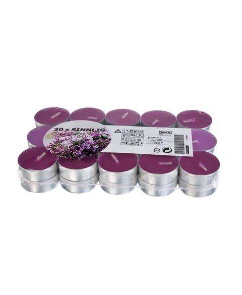 Violet tealights set of 30 pcs